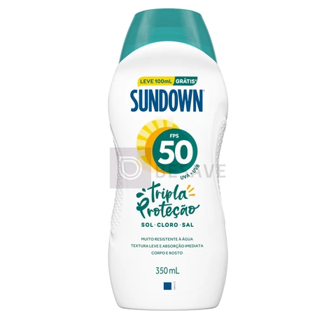 Protetor Solar Corporal em Loção Sundown, FPS 50, 250ml + 350ml