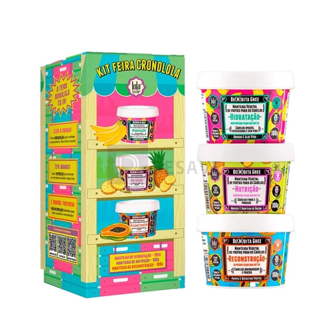 Kit Cronograma Capilar Lola Cosmetics Be(m) Dita Ghee, 3 Produtos