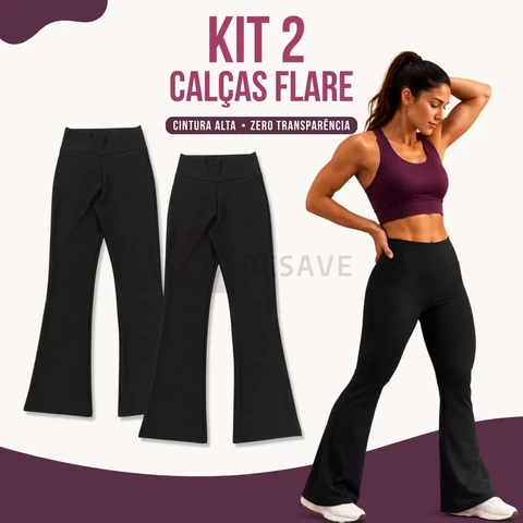 Kit 2 Calça Legging Bailarina Zero Transparência Grossa