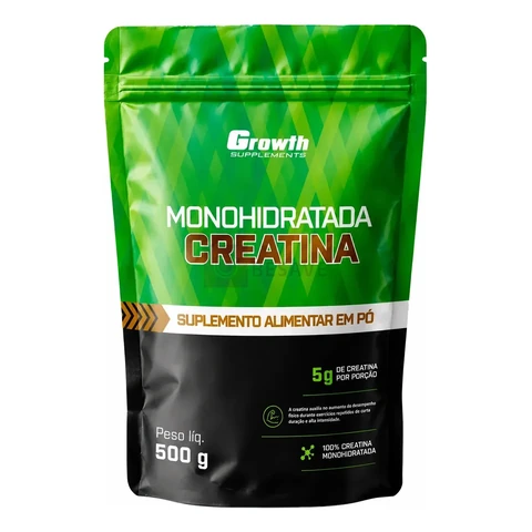 Creatina Monohidratada 500g Pouch - Growth Supplements