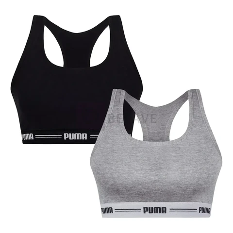 Kit 2 Top Academia Puma Treino Fitness Esportivo Algodão