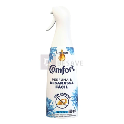 Comfort Perfuma e Desamassa Facil com Neutralizador de Odores Refresh 320 ml