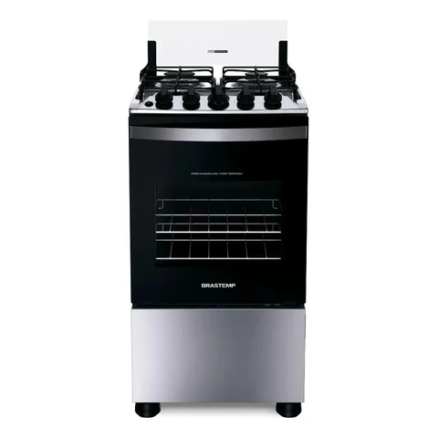 Fogão Brastemp 4 Bocas Inox Bfo4nbr - Bivolt