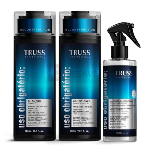 Kit TRUSS Uso Obrigatório Hair Reconstructor (3 Produtos)