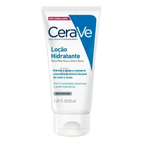Loção Hidratante Corporal 3 Ceramidas Hidratação 120h CeraVe 50ml