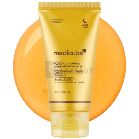 Máscara Noturna medicube, Com Ácido Kójico e Cúrcuma, 75ml