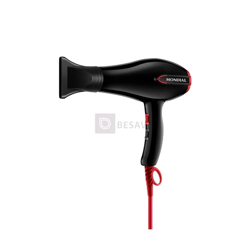 MONDIAL Secador de Cabelos Turbo 110V, 1900W SC-41,Preto/Vermelho