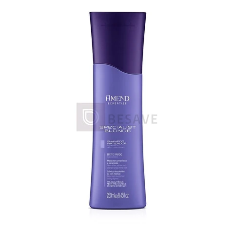Shampoo Matizador com Extrato de Mirtilo 250ml | Amend Specialist Blonde