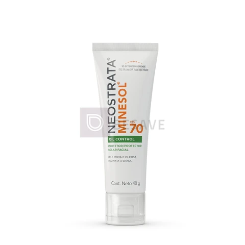 Protetor Solar Facial Minesol Oil Control, Sem Cor, FPS 70, 40g