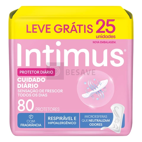 Protetor Diário Intimus® Cuidado Diário - 80 un